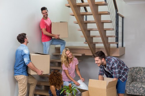 Furniture dismantling during office removals in Barnet