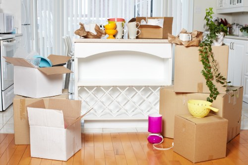 Furniture removal van ready for a residential move in Barnet