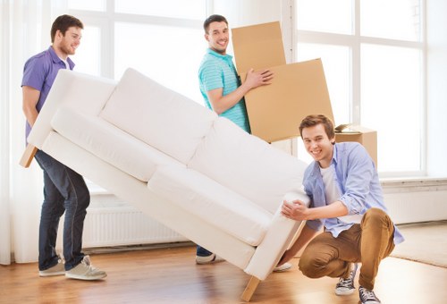 Staff training session for safe handling in removals