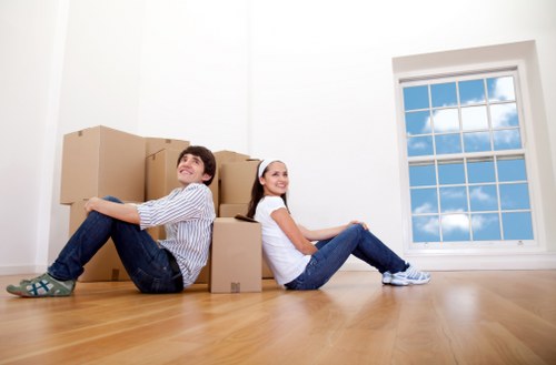 Unpacking services helping arrange belongings in a new Barnet home