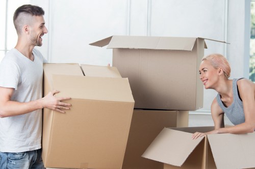 Efficient packing and unpacking service setup for a business move in Barnet
