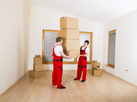 Student moving day in Barnet with organized boxes and furniture