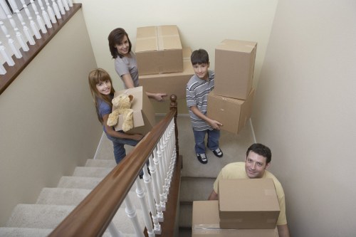 Family preparing for a home move in Barnet